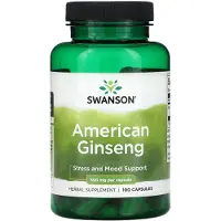 Swanson Health Amerikansk ginseng, 550 mg, 100 kapslar