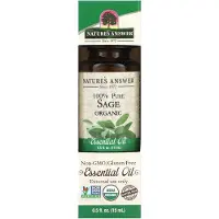 Natures Answer , 100% Ren Pure Organisk Essential Oil, Salvia, 0.5 fl oz (15 ml)