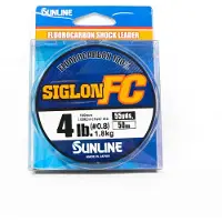 Sunline Fluorocarbon Leader Siglon FC 100 % 50m 4lb Diameter 0,16mm (8241) ren