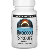 Source naturals , Broccoli-sprouts-extrakt, 250 mg, 60 tabletter (125 mg per tablet)