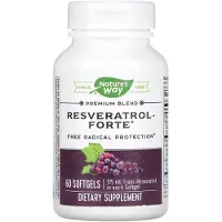 Nature'S Way , Premium Blend Resveratrol Forte, 175 mg, 60 mjuka kapslar