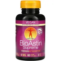 Nutrex Hawaii , BioAstin Supreme, Havansk Astaxantin, 6 mg, 60 Vegan mjuka kapslar
