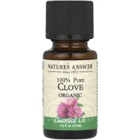 Natures Answer , Organic Essential Oil, 100% Pure Clove, 15 Ml (0.5 Fl Oz)