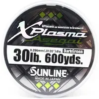 Sunline PE Line Asegai Xplasma 600yds PE 3 30lb Mörkgrön (5226) mörkgrön färg