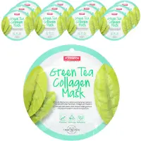 Purederm Grönt te Kollagen Skönhetsmask, 12 Ark, 18G (0.63Oz) Varje