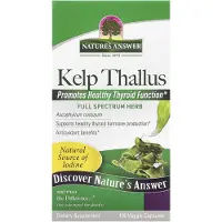 Natures Answer Nature's Answer, Kelp Frond, 75 mg, 100 Veggie Caps