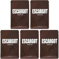 Lapcos , Escargot Damage Care Sheet Mask Set, 5 sheets, 27ml (0.91fl oz) each black