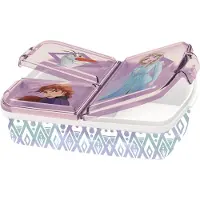 Stor Frozen matlåda - Matlåda med 3 fack för barn - Anna, Elsa och Olaf