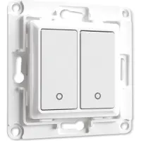 Shelly Wall switch 2 - white Smart ljusströmsbrytare till vägg