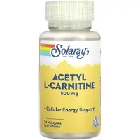 Solaray Acetyl L-karnitin 500 Mg 30 Enheter