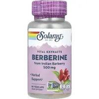 Solaray Super Berberine 500mg Kapslar 60 Enheter