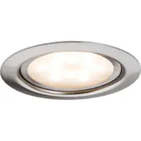 Paulmann 93553 Micro Line LED-inbyggnadsbelysning Set 3 st LED LED fast installerad 4.5 W Järn (borstad)