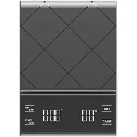 Neoglint Kaffevåg med timer Digital köksvåg LED-display Tarafunktion 3000g/ 0,1g Bärbar svart