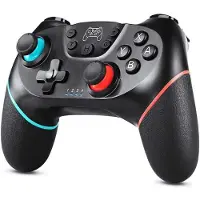 Infoboutik Manette sans fil pour Nintendo Switch, Bluetooth Manette Switch Pro Noir