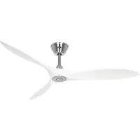 CasaFan ECO AIRSCREW 152 BN-MW Takfläkt 28 W (Ø x H) 1520 mm x 275 mm Krom med fjärrkontroll, Vinterdrift