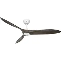 CasaFan ECO AIRSCREW 152 MW-GW Takfläkt 28 W (Ø x H) 1520 mm x 275 mm Matt vit med fjärrkontroll, Vinterdrift