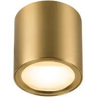 SLV LED taklampa Oculus, dimbar, Mässing / guld, Vardagsrum / matsal, Aluminium / grå / zink, Modern, LED-taklampa