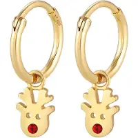 Elli Örhängen guld / röd