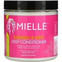 Mielle , Deep Conditioner, All Hair Types, Babassu & Mint, 8 oz (227 g)