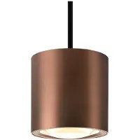SLV Pendellampa Oculus, dimbar, Koppar, Vardagsrum / matsal, Aluminium / grå / zink, Modern