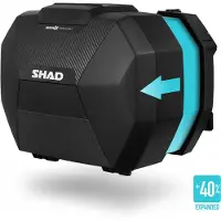 Shad Sidoväska SH38X expanderbar av kolfiber UTVIDGNINGSBAR SVART sort