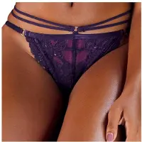 LASCANA String mörklila