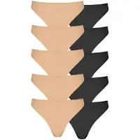 Petite fleur String beige / svart