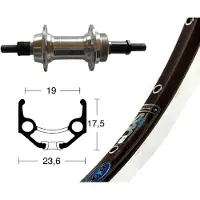 BikeParts Rigida Zac 19 6-7s Bakhjul