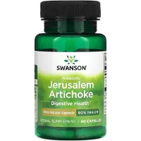 Swanson Health Prebiotisk jordärtskocka, 400 mg, 60 kapslar
