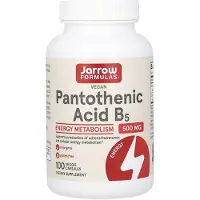Jarrow Formulas , Pantotensyra B5, 100 Veggie Kapslar