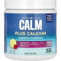 Natural Vitality Natural Vitality, CALM, with Calcium, Raspberry-Lemon, 8 oz (226 g)