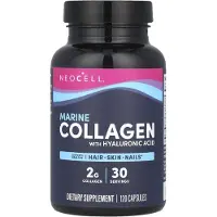 NeoCell , Marin Kollagen Peptider + Hyaluronsyra, 120 Capsul