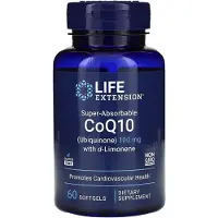 Life Extension , Super-absorberbar CoQ10 (Ubiquinone) med d-Limonene, 100 mg, 60 mjuka kapslar