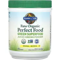 Garden of life , Rå Ekologisk Perfekt Mat, Grön Supermat, Juiced Greens Powder, Original, 7,3 oz (207 g)