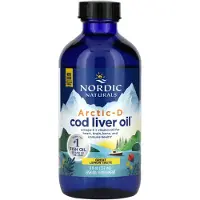 Nordic Naturals Arctic-D Torskleverolja, Citronsmak, 237 ml(8 fl oz)