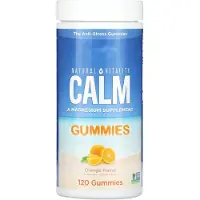 Natural Vitality , CALM, Magnesiumtillskott, Orange, 120 Gummies
