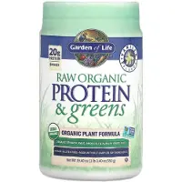 Garden of life , RAW Ekologisk Protein & Gröna, Plant Formula, Vanilj, 19.40 oz (550 g)