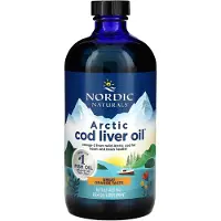 Nordic Naturals , Arktisk torskleverolja, Apelsin, 1,060 mg, 16 fl oz (473 ml)