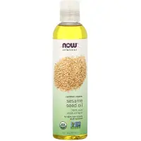 Now , Lösningar, Sesamfröolja, Certifierad Organisk, 8 fl oz (237 ml)