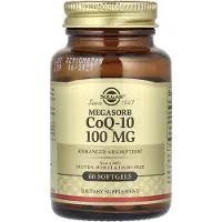 Solgar Solgar, Megasorb CoQ-10, 100mg, 60 softgels