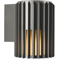 Nordlux Vägglampa utomhus Aludra, dimbar, Aluminium / grå / zink, Aluminium / grå / zink, Utomhusvägglampa