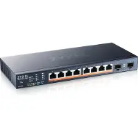 Zyxel XMG1915-10EP smart switch med 8-portars 2,5GbE, 2 SFP och PoE (130 W)