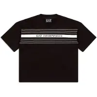 Emporio Armani T-shirts med korta ärmar EA7 TRAIN LOGO SERIES TEE EXTENDED LOGO pojkar - Svart - 8 år
