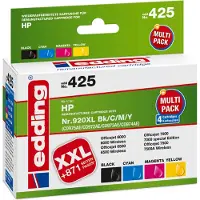 Edding Bläck Ersätter HP 920, 920XL Kompatibel Kombi-pack Svart, Cyan, Magenta, Gul 18-425