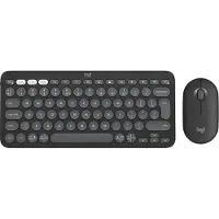 Logitech Pebble 2 Combo for Mac - Sats med tangentbord och mus - trådlös - Bluetooth LE - QWERTY - USA, internationellt - tonal graphite
