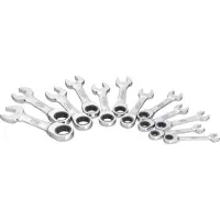 Vigor V2821 U-ring-blocknyckelset; 12 delar 8 - 19 mm