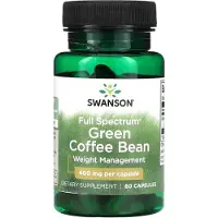 Swanson Health Fullspektrum kaffebönor, 400 mg, 60 kapslar