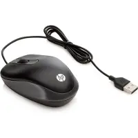 HP Travel - Mus - höger- och vänsterhänta - 2 knappar - kabelansluten - USB - Smart Buy