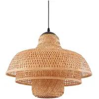 LUCANDE Taklampa , Rasmina, dimbara, Beige, Vardagsrum, Bambu, Boho