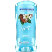 Secret , 48 Timmar Klar Gel Deodorant, Kakaobaserad, 2,6 oz